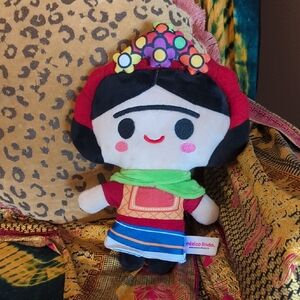 Frida-Inspired Plush Doll - Multicolor Soft Toy